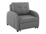 Livetastic , Dunkelgrau , Textil , 102x94x95 cm , Liegefunktion ,
