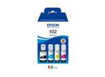 EPSON Tintenpatrone "102, original ecotank", bunt, Tintenpatronen, Multipack, Tintenpatrone