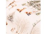 Kuscheliges Wellness-Fleece "Winterlandschaft", weiß-color