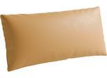 Sofakissen SIT & MORE "Vanity Leder, 3er Set, B: 60 cm", beige (curry), B:60cm H:30cm T:12cm, Leder, Polsterauflagen, Sofakissen