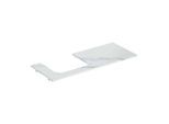 Geberit One Waschtisch-Platte 505135001 120x2x47cm, Ausschnitt links, Steinzeug, Marmoroptik weiß/matt