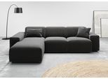 Ecksofa HOME AFFAIRE "Glimminge L-Form, Breite 264cm, auch in Cord + Easy care-Bezug", grau (anthrazit), B:264cm H:71cm T:191cm, 95% Polyester, 5% Nylon, Sofas, Ecksofa, Breite 264, Zierkissen