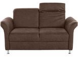 2-Sitzer SIT & MORE "Darwin", braun (cognac), B:159cm T:96cm, Sofas, 2-Sitzer, inklusive Federkern, wahlweise mit Kopfteilverstellung