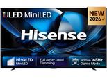 HISENSE QLED-Fernseher "100U7DSE", Energieeffizienz: F, schwarz (schwarz, dunkelgrau), 100 ″, Fernseher, QLED-Fernseher