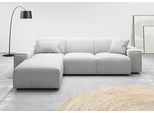 Ecksofa HOME AFFAIRE "Glimminge L-Form, Breite 264cm, auch in Cord + Easy care-Bezug", silber, B:264cm H:71cm T:191cm, 95% Polyester, 5% Nylon, Sofas, Ecksofa, Breite 264, Zierkissen