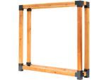 Kaminholzregal WESTMANN "Michel XXL", beige (natur), B:198cm H:180cm T:40cm, Holzwerkstoff, Kaminholzlager, Kaminholzregal
