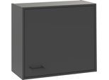 Hängeschrank SCHILDMEYER "Solea, mit einer Tür, Breite 67 cm, Made in Germany", grau (anthrazit), B:67cm H:60,9cm T:30cm, Holzwerkstoff, Schränke, Hängeschrank, Tür inkl. Anschlagdämpfer, Made in Germany
