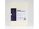 Bettlaken FLORELLA "CLASSIC glatt, 100% Baumwolle", beige (natur), B:155cm L:255cm, Renforcé, Obermaterial: 100% Baumwolle CO., Bettlaken, Bettlaken