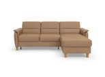 Ecksofa HOME AFFAIRE "Palmera L-Form, B: 244 cm - OTTO. Verlässliche Qualität.", braun (cappuccino), B:244cm H:89cm T:163cm, Luxus-Microfaser (100% Polyester);Struktur (100% Polyester);Luxus-Microfaser in Lederoptik (100% Polyester), Sofas, Ecksofa, optional Schlaffunktion & Bettkasten, Federkern