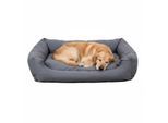 SunnyDogs Hundebett grau mit Wendekissen XXL