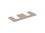 Geberit One Waschtisch-Platte 505335005 120 x 3 x 47 cm, Eiche/Melamin Holzstruktur, Ausschnitt zweifach