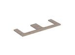 Geberit One Waschtisch-Platte 505286006 135 x 3 x 47 cm, Nussbaum hickory/Melamin Holzstruktur, Ausschnitt zweifach