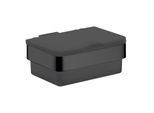 Emco Loft Feuchtpapierbox 053913301 schwarz, Kunststoffbehälter mit Deckel