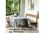 Tischdecke OTTO HOME "Ozzie 1 Stück, Leinenoptik, in eckig und rund", grau, B:180cm L:135cm, Polyester, Tischdecken, Tischdecke, Formstabil & pflegeleicht, eckig oder rund, Dekoration