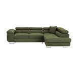 Ecksofa mit Schlaffunktion Tereccia ¦ grün ¦ Maße (cm): B: 273 H: 73 T: 203.0
