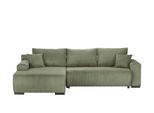 smart Ecksofa mit Schlaffunktion Nelly ¦ grün ¦ Maße (cm): B: 270 H: 85 T: 185.0