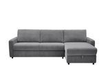 uno Ecksofa mit Schlaffunktion Ester ¦ grau ¦ Maße (cm): B: 274 H: 89 T: 164.0