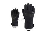 Skihandschuhe ZIENER "KJARTA AQUASHIELD DAMEN", Damen, Gr. 6, schwarz, Materialmix, Handschuhe Skihandschuhe, wasserdicht, winddicht, atmungsaktiv, Wollwattierung, Lederinnenhand