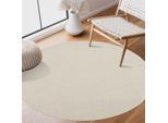 Muratap Uni rond effen laagpolig vloerkleed modern 240 cm rond