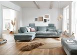 Ecksofa DIE PLANBAR "Ottomane MP-IN14007 L-Form, Breite 306 cm", cord aqua, B:306cm H:84cm T:197cm, 100% Polyester, Sofas, Ecksofa, wahlweise mit Schlaffunktion und verstellbaren Kopfstützen