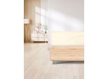 Spannbettlaken IRISETTE "Erba 30", beige (creme), B:100cm L:200cm, Tencel, Obermaterial: 48% Baumwolle, 48% Lyocell, 4% Elasthan, Bettlaken, Spannbettlaken, glatt