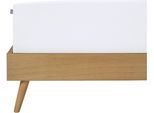 Spannbettlaken SCHIESSER "Jessi aus 100% Baumwolle", weiß, B:180cm L:200cm, Jersey, Obermaterial: 100% Baumwolle, Bettlaken, Spannbettlaken, für Matratzen bis zu 22 cm Höhe, OEKO-TEX MADE IN GREEN