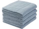 Handtücher SCHIESSER "Turin aus 100% Baumwolle in dezenter Reiskornoptik", blau (hellblau), B:50cm L:100cm, Frottier, Frottier, Handtücher, Handtücher, OEKO-TEX MADE IN GREEN