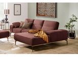 Ecksofa W.SCHILLIG "run, Designsofa mit tollem Sitzkomfort, bequem, L-Form", rot (rosso marone z73), B:279cm H:88cm T:178cm, Longlife Xtra-Leder Z73: Naturwalkleder der Luxusklasse aus den erlesensten Rohhäuten. Hautstärke 1, 1 – 1, 3 mm;ROHLEDER Jacquard-Flachgewebe Q2 W60 (63% Polyester, 37% Polyacryl);ROHLEDER Chenille-Flachgewebe Q2 W77 (68% Polyacryl, 32% Polyester);Stoff S37 (100% Polyester)