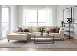 Ecksofa OTTO HOME "Polsterecke, Sofa, Oland mit modernem Chenille-Bezug", cream, Sofas, B/H/T: 280cm x 85cm x 152cm, Stoff, Recamiere links, 100% Polyester, Ecksofa, L-Form, 280 cm, Wellenunterfederung, Skandi-Design, Metallfüße, B:280cm H:85cm T:152cm