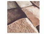 Baumwollstoff-Digitaldruck "Steinmauer", Serie Ria, braun-color