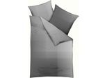 Bettwäsche KAEPPEL "MASTER 100% Baumwolle", grau (zinn), B/L: 200cm x 200cm, 1 Stk., 2 Stk., Feinbiber, B/L: 80cm x 80cm & 80cm x 80cm, 3 Stk., Feinbiber, Obermaterial: 100% Baumwolle, Bettwäsche, Bettwäsche, mit Karomuster, Markenreißverschluss