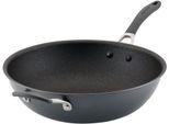 Wok CIRCULON "Circulon A1 Wokpfanne mit Gegengriff, 34 cm", grau (anthrazit), B:19,2cm H:14,9cm L:58cm Ø:34cm, Pfannen, Wok, dreilagig beschichtet, kratzfest, spülmaschinenfest