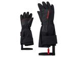 Skihandschuhe ZIENER "LIEKE-Z AQUASHIELD KINDER", Kinder, Gr. 2, schwarz, Kunstfaser, Handschuhe Skihandschuhe, warm,wasser- und windddicht, atmungsaktiv, extra langer Reißverschluss