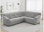 Ecksofa SIT & MORE "Savona L-Form, B. 262 cm, Komfortsitz, Eckcouch mit Stoff- & Lederwahl", grau (silber), B:262cm H:90cm T:212cm, Sofas, Ecksofa, mit Schlaffunktion, Liegefl. 120x195 cm