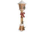 LED Laterne "Holzlaterne, 80 cm hoch", braun (natur), B:16,5cm, MYFLAIR MÖBEL & ACCESSOIRES, Leuchten, LED Laterne, mit intergrierter LED-Lichterkette