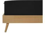 Spannbettlaken SCHIESSER "Flexi aus 95% Baumwolle und 5% Elastahan in Premium-Qualität", schwarz, B:100cm L:200cm, Jersey-Elasthan, Obermaterial: 95% Baumwolle, 5% Elasthan, Bettlaken, Spannbettlaken, für hohe Matratzen und Boxspringbetten geeignet, Made in Green
