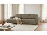 Ecksofa OTTO HOME "Tournon, L-Form, Breite 262 cm, Webstoff, Chenille", grün (olive), B:262cm H:85cm T:152cm, 100% Polyester, Sofas, Ecksofa, Designsofa im nordischen Stil, Wellenunterfederung, Metallfüße