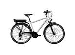 E-Bike ZÜNDAPP "Z802 Herren" Gr. 48, weiß (grau, weiß), Elektrofahrräder, 48cm, 28 Zoll (71,12cm), E-Bike, Pedelec, Elektrofahrrad für Damen u. Herren
