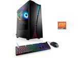 Gaming-PC CSL "ARVENOX Pro L28117", bunt (schwarz), Desktop-PCs, Microsoft Windows 11 Home, GeForce RTX 5070, 16 GB RAM 1.000 GB SSD, Gaming-PC, B:19,4cm H:45cm T:38,6cm