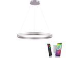 LED Pendelleuchte "Q-VITO", silber (stahlfarben), 1, Ø 79,4cm, 1 Stk., NEUHAUS Q SMART HOME LIGHTS, Leuchten, LED Pendelleuchte