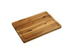Schneidebrett KESPER "Tranchierbrett, Akazie, FSC", braun (natur), B:46cm H:2,5cm L:30cm, Massivholz, Schneidebretter, Schneidebrett, mit Saftrille