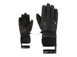 Skihandschuhe ZIENER "KJENT-Z AQUASHIELD PrimaLoft DAMEN", Damen, Gr. 6, schwarz, Materialmix, Handschuhe Skihandschuhe, wasserdicht, winddicht, atmungsaktiv, extra warm, Leder