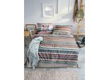 Bettwäsche IRISETTE "Zobel 8705", 90 multi, B/L: 135cm x 200cm, 1 Stk., 1 Stk., Renforcé, B/L: 80cm x 80cm, 2, Renforcé, Obermaterial: 100% Baumwolle, Bettwäsche, Bettwäsche, Flausch-Cotton, 2 teilig, samtig weich