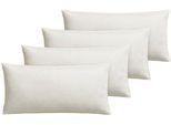 Federkissen OTTO KELLER "Annabelle, Kopfkissen & Dekokissen, in vielen Größen erhältlich.", beige (creme), B:40cm L:80cm, Bezug: 100% Baumwolle. Füllung: 100% Federn, Kopfkissen, Federkissen, Sofakissen, Dekokissen und auch als Schlafkissen.