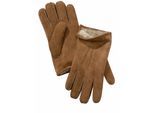 Pearlwood Herren Lammfell-Handschuh Ranfurly Braun 100 % Leder (Schaffell)