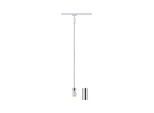 PAULMANN Schienensystem-Leuchten "URail Pendel 2Easy E27 max. 20W dimmbar 230V", weiß (weiß, chromfarben), 1, 1 Stk., Leuchten, dimmbar, Schienensystem-Leuchten
