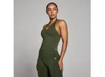 MP Damen Tempo Nahtlos Neckholder-Top - Waldgrün - M