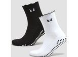 MP Frilly Pilates-Socken (2er-Pack) - Schwarz/Weiß - UK 6-8