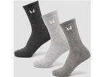 MP Unisex Crew Socks (3 Pack) - Grey - UK 9-11
