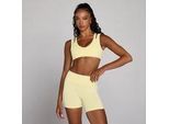 MP Damen Velocity Kontrast-Sport-BH mit doppelter Lage – Buttercreme - L